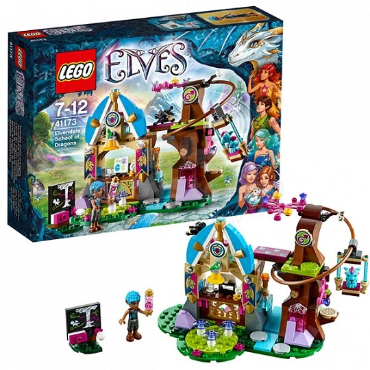 „Lego Elves“ 41173 str. Konstruktorių drakonų mokykla