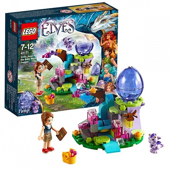 „Lego Elves“ 41171 dizainerio drakonų mokykla