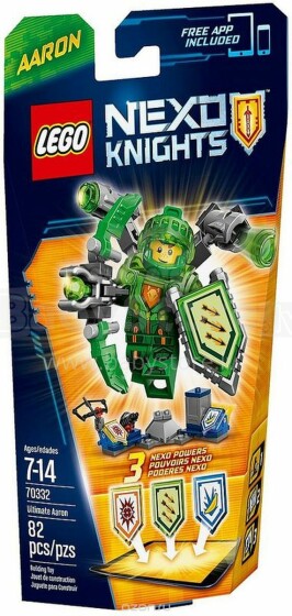 „Lego Nexo Knights Ultimate Aaron 70332“ konstruktorius