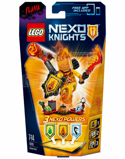 „Lego Nexo Knights Ultimate Flama“ 70339 konstruktorius