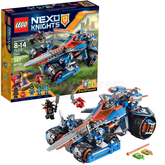 Lego Nexo Knights  Art.70315 Конструктор  Устрашающий разрушитель Клэя