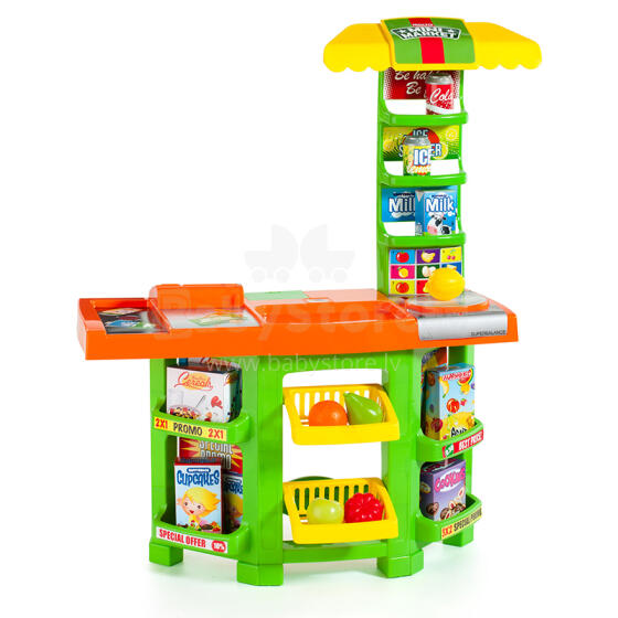 Molto Art.16180 Mini Market Детский мини-магазин с 14 шт. аксессуары