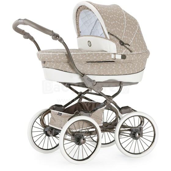 Bebecar'16 Prive Luxury Eco Stylo Class Beige  Классическая коляска для новорожденных