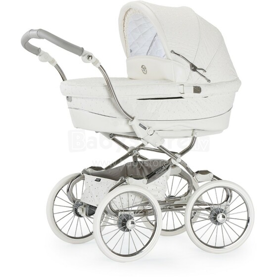 Bebecar'16 Prive Luxury Eco Stylo Class White  Классическая коляска для новорожденных