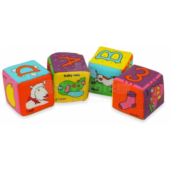 Baby Mix Art.TE-9284-13 Развивающие мягкие Кубики 4 шт.