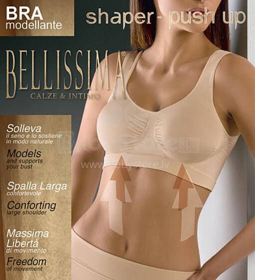 Bellissima Art.57022 Push Up BLACK Formu veidojoš tops-krūšturis (S-XL)