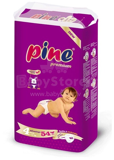 Pine Maxi Jumbo Art.87668 autiņbiksītes jaundzimušajiem 7-18kg,74gb