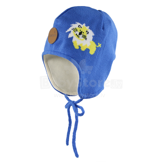 Huppa '17 Lion Art.80320000-60035 Mazuļu adīta ziemas cepure ar kokvilnas oderi (izm.S-M)