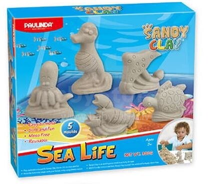 Paulinda Sea Life Art.140017  Kinetic Sand smilšu veidošanas komplekts 