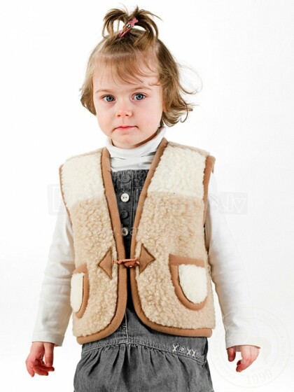 Eco Wool Art.1151 Детский жилет из мерино шерсти (XS-XL)