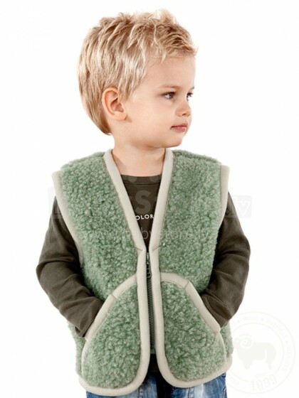 Eco Wool Carpathian Junior Art.1150 Детский жилет из мерино шерсти на молнии (XS-XL)