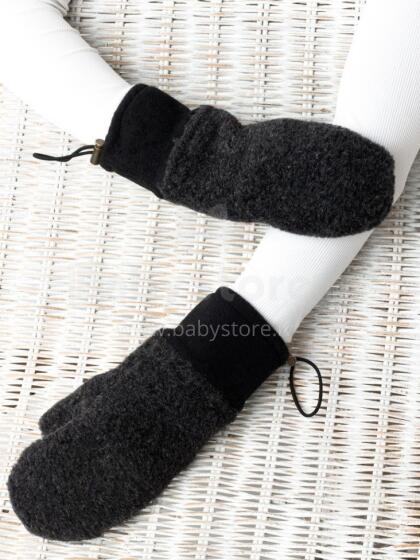 Eco Wool Yeti  Junior  Art.1370 Детские рукавицы из мерино шерсти с флисовами манжетами (XS-L)