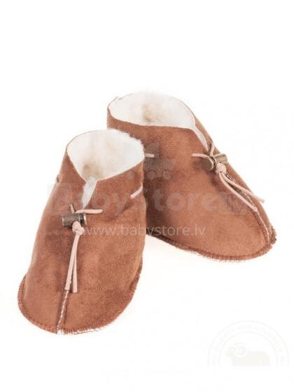 Eco Wool Emo Velour  Art.2403  Bērnu čības no merino vilnas