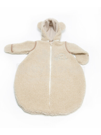 Eco Wool Perry  Art.3626  Конверт детский с отстегивающимися рукавами и капюшоном   из мерино шерсти