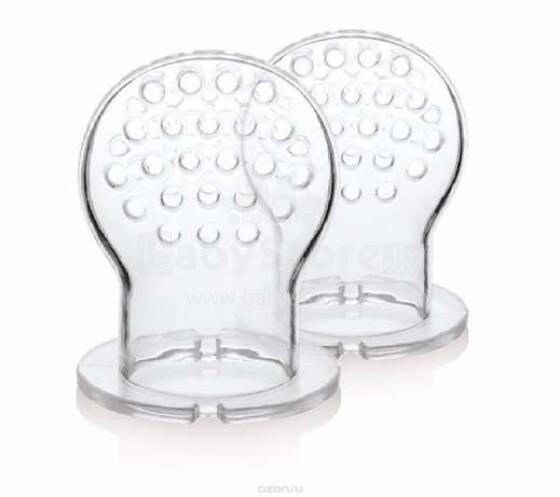 Kidsme Silicone Sac for Food Feeder  Art.160349 Maināms uzgalis ,L izmērs, 6+ mēn. (2 gab.)