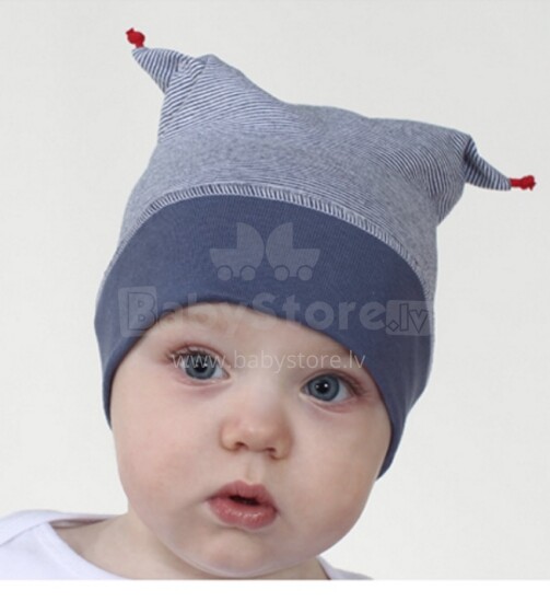 Vilaurita Art.196 Whales Kūdikių kepurė iš 100% medvilnės