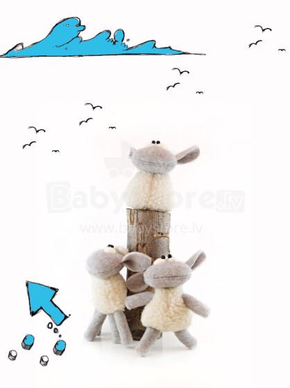 Eco Wool Sweety  Art.1424 Детская игрушкa  из натуральной овчинки
