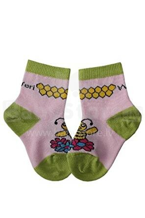 Weri Spezials 60041 Vaikiškos medvilninės kojinės rausvos