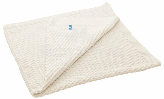 „Wallaboo Eden White“ gaminys. WBE.0214.4708 Kūdikių antklodė / antklodė iš ekologiškos medvilnės, 70x90 cm