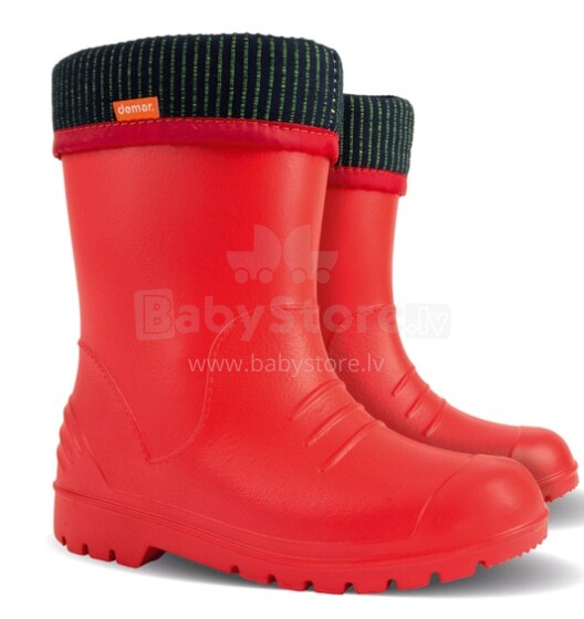 Demar Kids Dino Red Art.0310 Itin lengvi vaikiški batai su nuimama šilumos izoliacija (20-35)