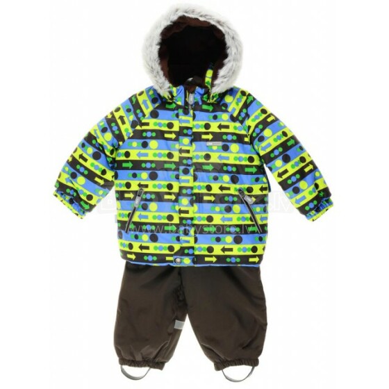 Lenne '17 Stripe Art.16318 / 8160 Šiltas kūdikio žiemos terminis kostiumas Striukė ir kelnės (74,92,98 cm)