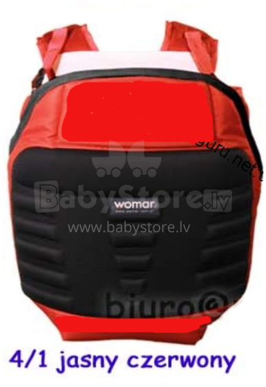 „Womar Baby Carrier Explorer Art“. N 10 Red Baby Kangaroo krepšys nuo 4 iki 24 mėnesių (3-13 kg).