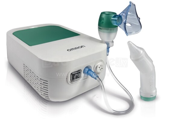 Omron DuoBaby Art.NE-C301-E kompresinis inhaliatorius su nosies aspiratoriumi kūdikiams