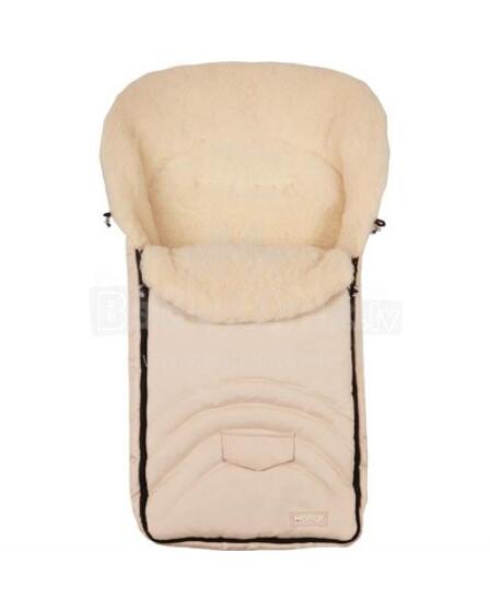 Womar №8-33342  Beige Спальный мешок на натуральной овчинке для коляски