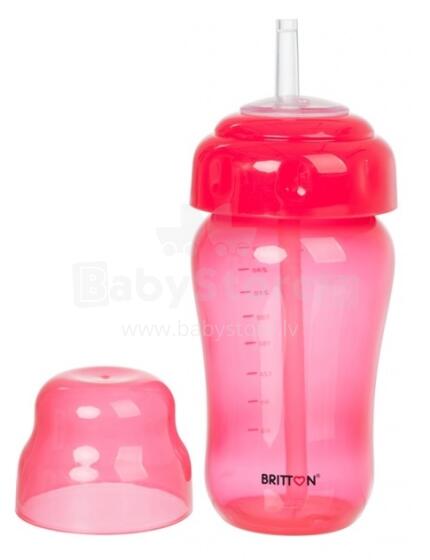 Britton Non Spill Straw Cup Art.B1520  Бутылочка непроливайка с трубочкой, 270мл