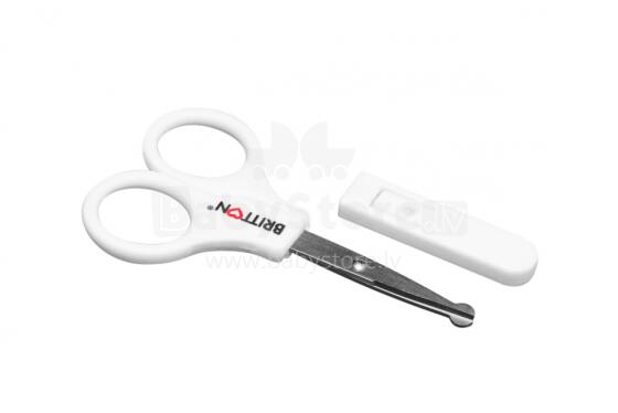 Britton Baby Scissors with Cover Art.B1814  Ножнички для ногтей с закруглёнными кончиками