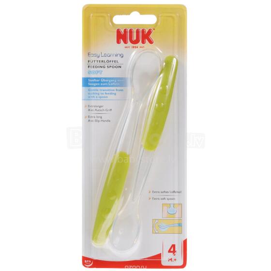 Nuk Easy Learning Soft Art.SE34  Ложечки силиконовые (2шт.)