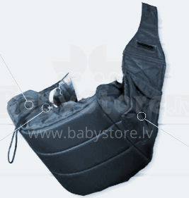 Womar Banana Nr 11 Grafit baby carrier is intended for babies from 4 to 24 month (from 5 to 13 kg) GREY-Graffit