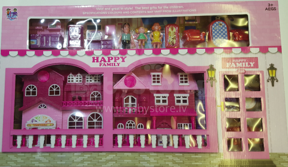 Happy Family Art.2086 Meiteņu komplekts Māja