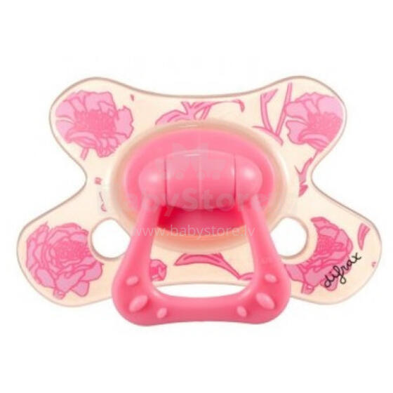Difrax Art.800 Soother Dental+ring Ortodentiskais knupis 6+ ar gredzenu