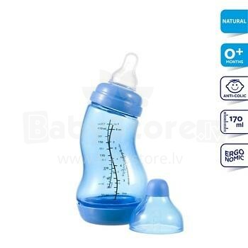 Difrax бутылочка в форме S 170 ml blue Art.705