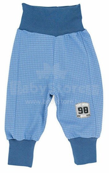 Makoma Art.10130 Blue Хлопковые штанишки с широким поясом без кавычек