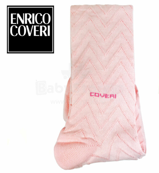 Enrico Coveri Art.40637 Calza Bambina Aukštos kokybės ir stilingos vaikiškos pėdkelnės iš italų dizainerio Enrico Coveri