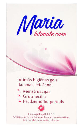 Maria Intimate Care  Art.89624 intīmās higiēnas gēls ikdienas lietošanai (menstruācijas, grūtniecība, pēcdzemdību periods), 200 ml