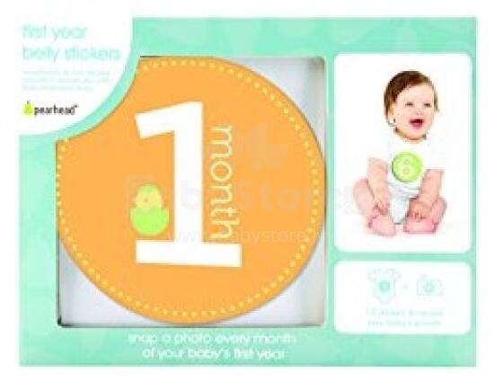 Pearhead Baby Milestone Stickers  Art.60032 Uzlīmes no 1 līdz 12 mēnešiem