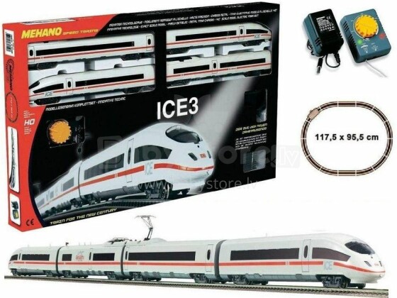 Mehano ICE3 T742 Elektrinis geležinkelis su bėgiais