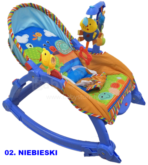BABY MIX 16130824 blue Šūpuļkrēsliņš