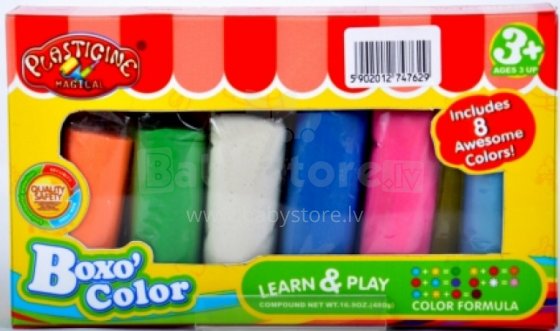 Boxo Color Art.339619 Bērnu plastilīns ( 8 gab.)
