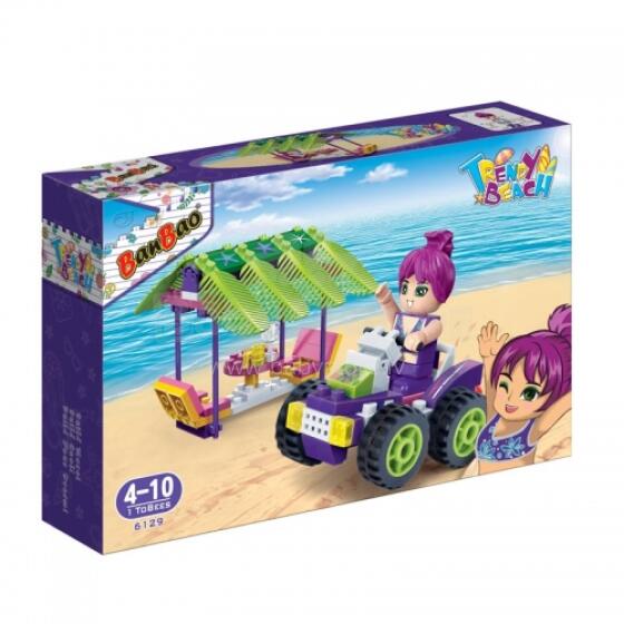 Banbao Beach Art.6129  Конструктор для девочек беседка  ,108 дет