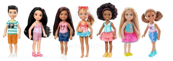 „Mattel Barbie Chelsea Club Art“. DWJ33 mini lėlė