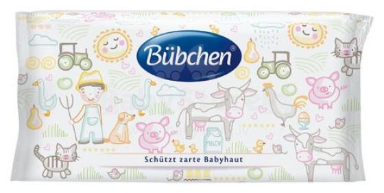 Bubchen Sensitive Art. TB89 mitrās salvetes 52gab.