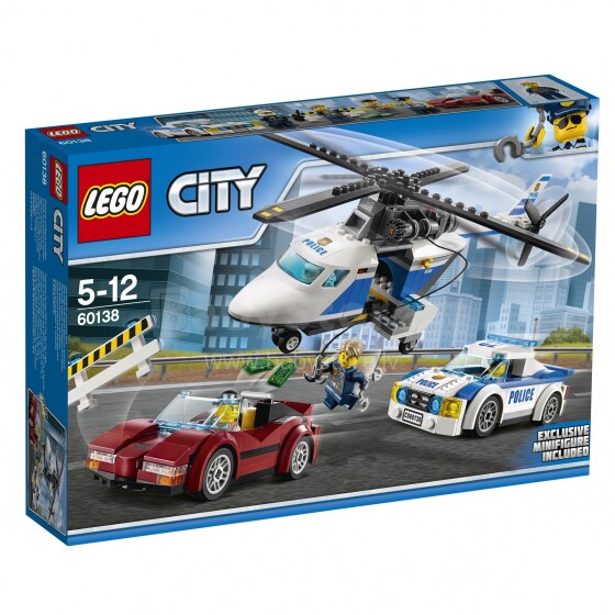 60138 „LEGO® City Quick Chase“, 5–12 metų NAUJIENA 2017!