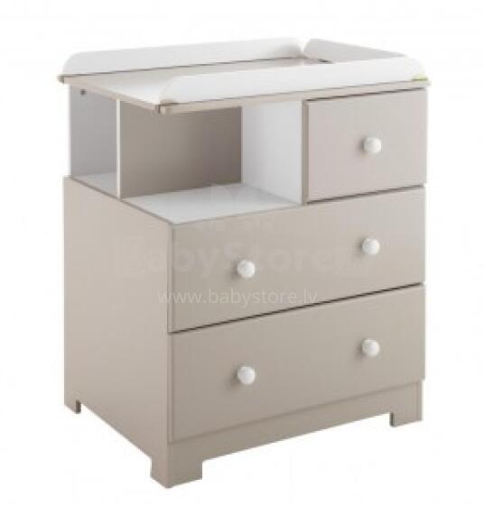 Doux Nid Ensemble Bali Sweety Taupe Art.5000415 Bērnu istabas komplekts (kumode+gultiņa)