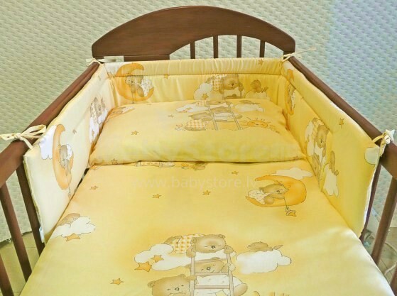 MimiNu Art.70723 Kokvilnas gultas veļas komplekts no 4 daļām 135x100