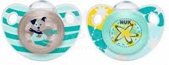 Nuk Orthodontic Trendline Art.SB85 силиконовая пустышка  (0-6 мес.) 2 шт.
