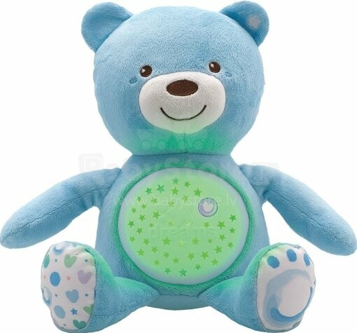 Chicco Baby Bear Art.08015.20 Мягкая музыкальная игрушка-проектор Медвежонок